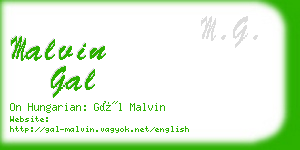 malvin gal business card